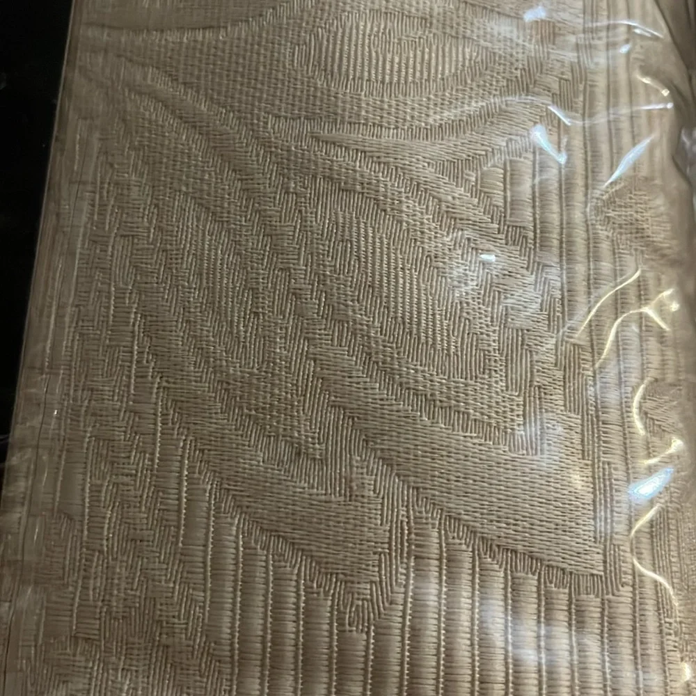 Furniture throw for loveseat beige print